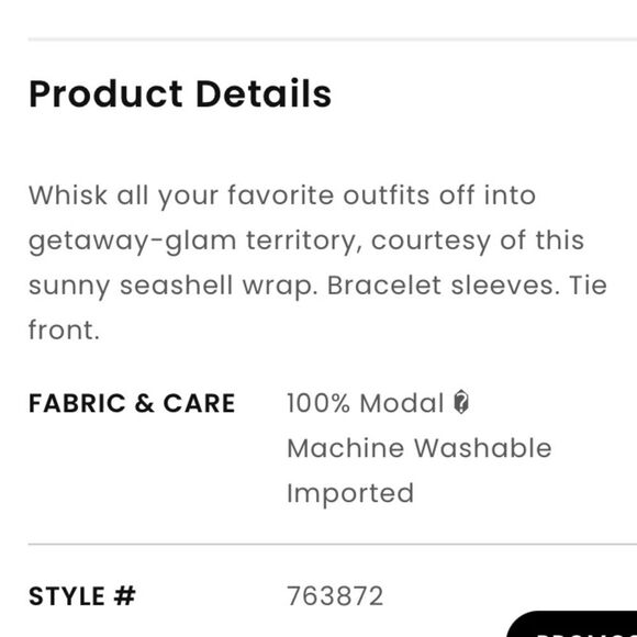 Loft Seashell Print Wrap Kimono Midi Women's Tie Front White Black Size M/L EUC - Picture 13 of 14